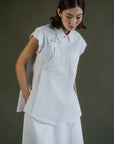 Mei Samfu Shirt - Stripes / White
