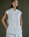 Mei Samfu Shirt - Stripes / White