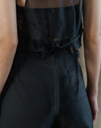 Bi Silk Beaded Vest - Black / Off White