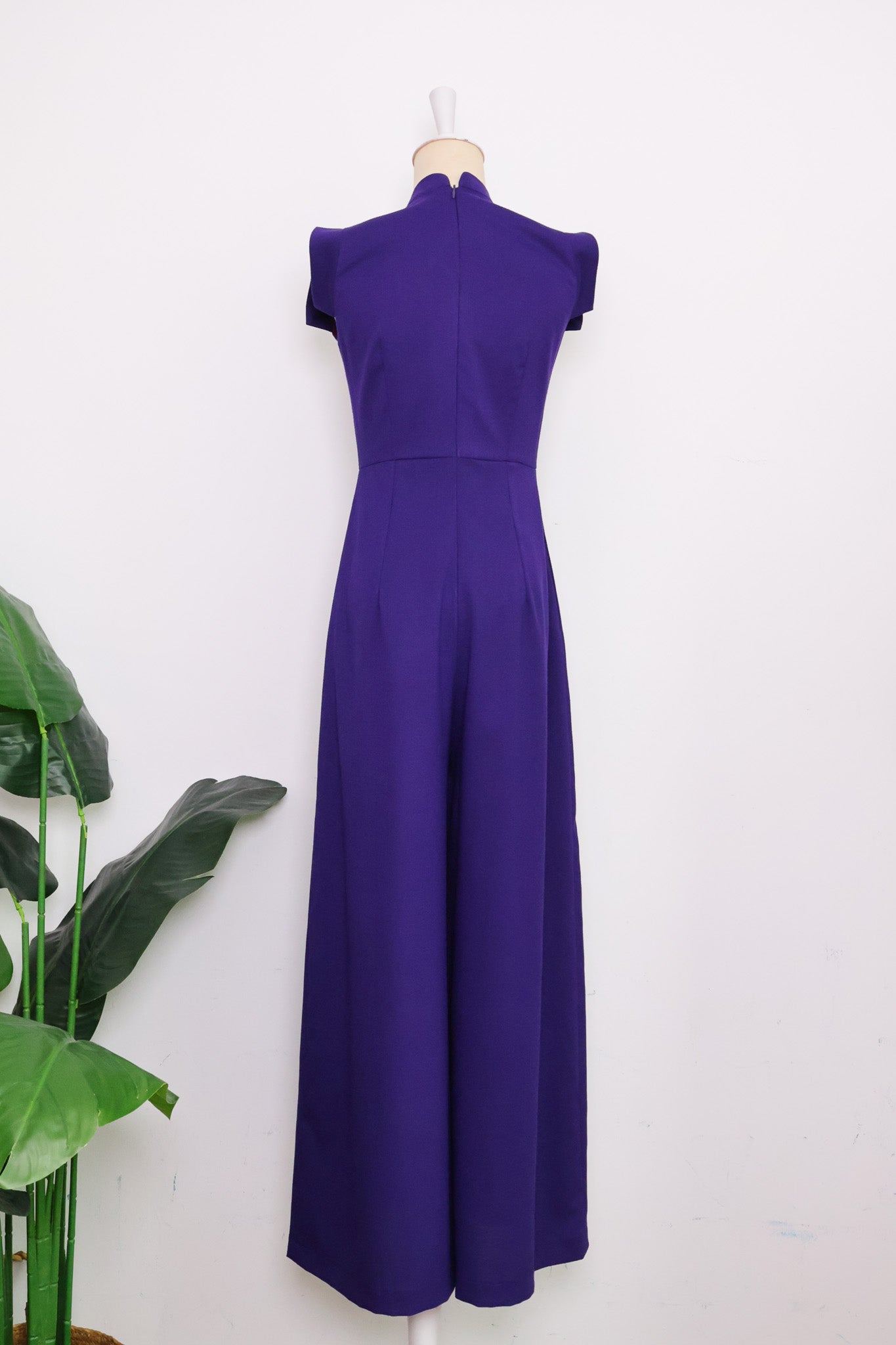 Ava Maxi Jumpsuit - Black / Royal Purple (Pre-Order)