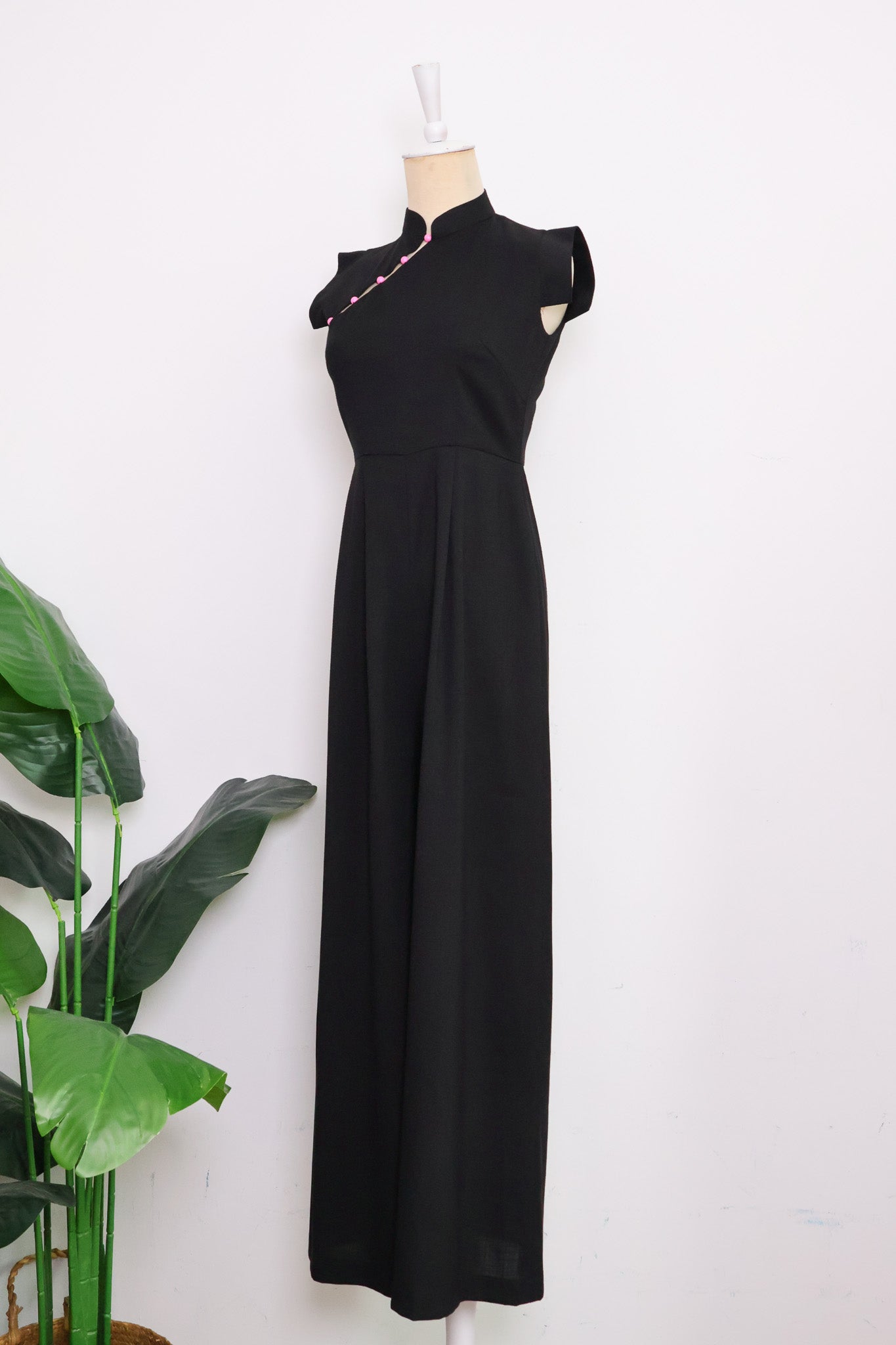Ava Maxi Jumpsuit - Black / Royal Purple (Pre-Order)