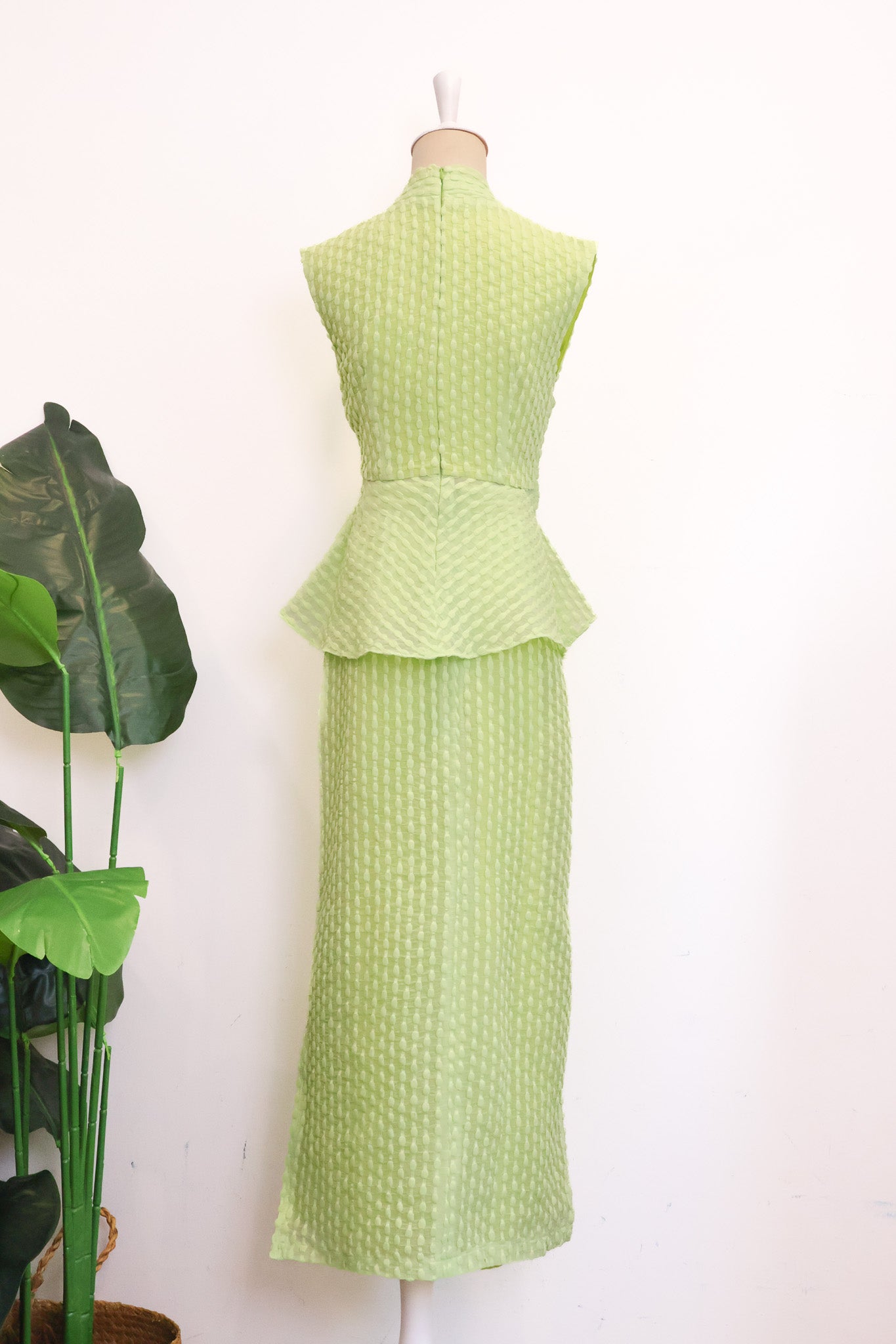 Viola Textured Maxi Skirt Set - Lime