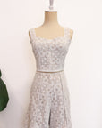 Wes Tailored Shorts - Ivory Geo Lace