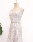 Wes Tailored Shorts - Ivory Geo Lace
