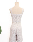 Wes Tailored Shorts - Ivory Geo Lace