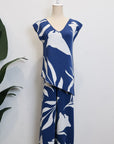 TMP Knits Reversible Two-Piece Pants Set - Blue & White