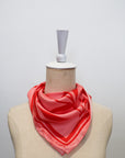 TMP Knits Silk Twill Scarf - Coral & Pink