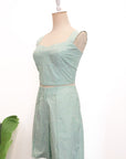 Wes Bustier Top - Jade Stripes