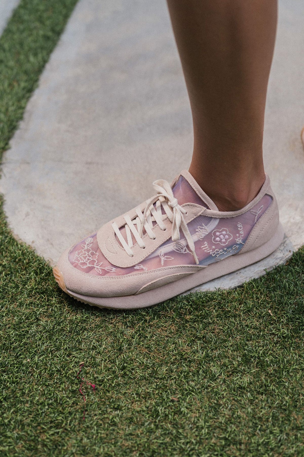Mesh Embroidery Sneaker