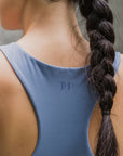 Off Court Sports Bra - Black / Dusty Blue
