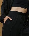 On Beat Pants - Black / Ice Pink BACKORDER