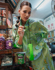 Fern Forest Silk Windbreaker