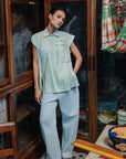 Mei Samfu Shirt - Stripes / White
