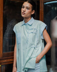 Mei Samfu Shirt - Stripes / White