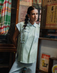 Mei Samfu Shirt - Stripes / White