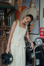 Mulia Lace Peplum Top