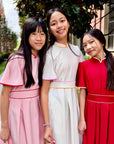 Lil' Signature Cheongsam - White / Red / Pink