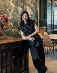 Black Swan Silk Wrap Top (Limited Edition)