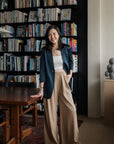 Origami Tailored Pants - Beige / Olive
