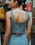 Tulipina Beaded Bustier Top