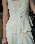 Mulia Lace Peplum Top