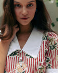 Primrose Sun Dress (Red Stripe/ Pink Kueh Kueh)