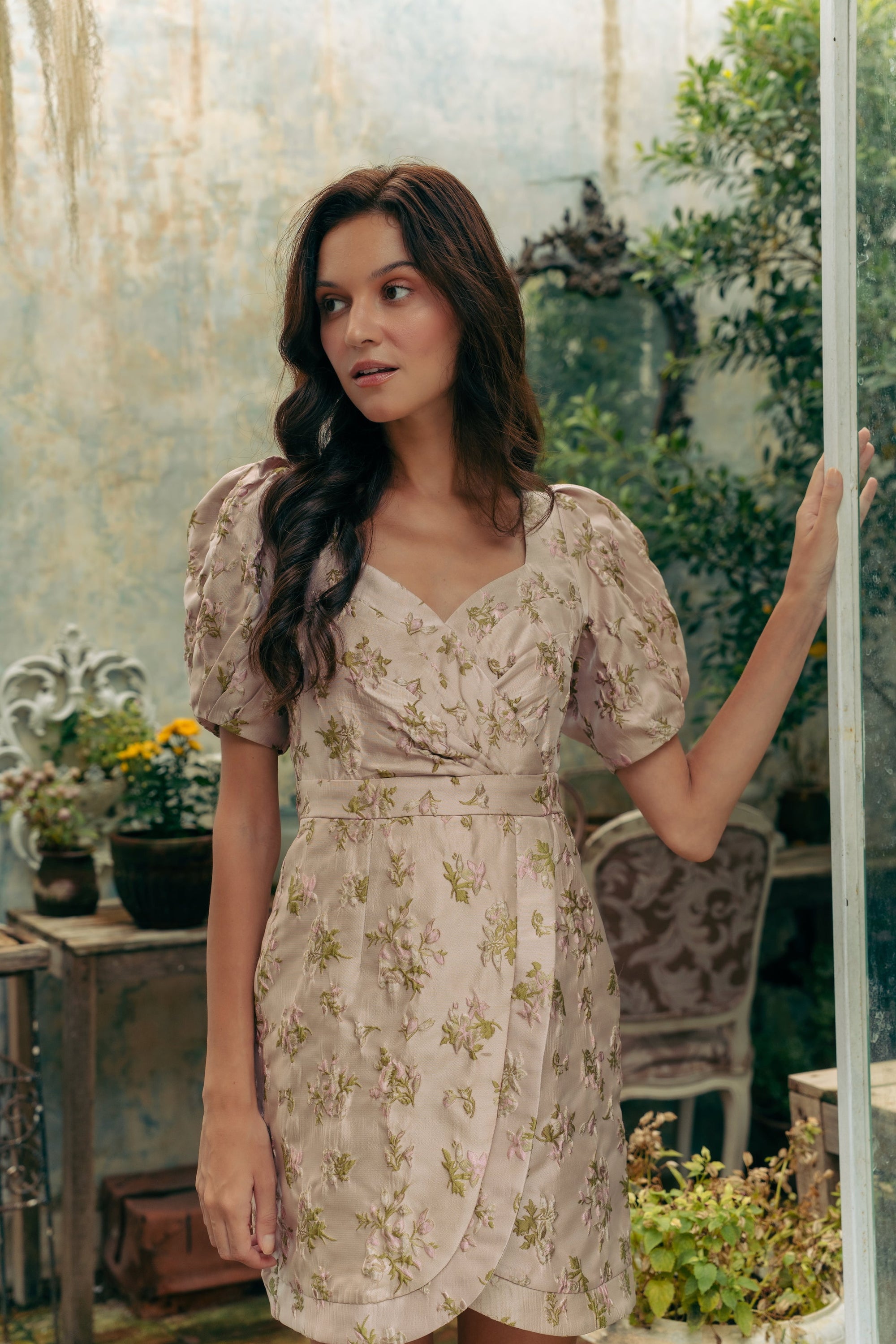 Ella Jacquard Dress