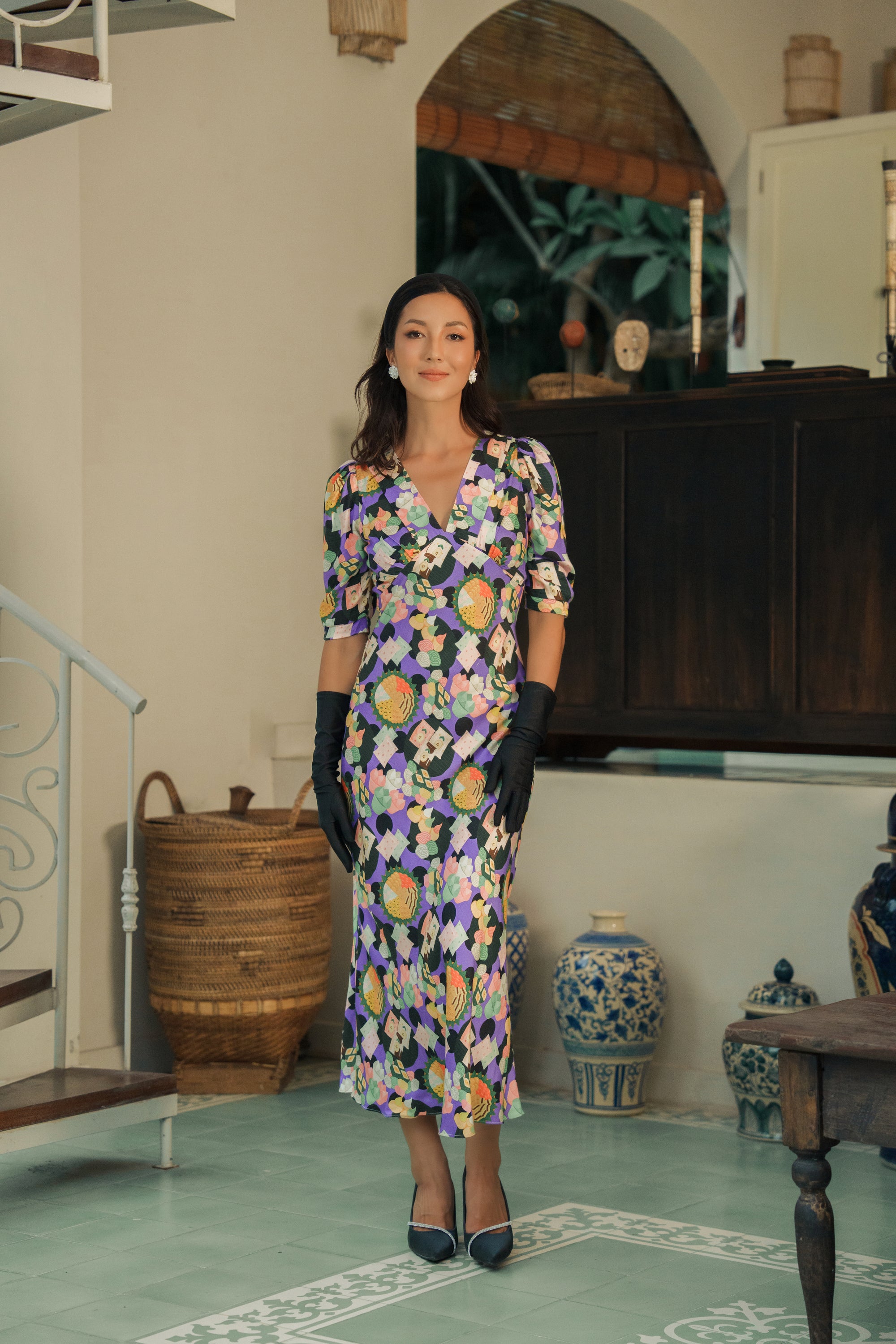 SG60 Kueh Kueh Maxi Dress