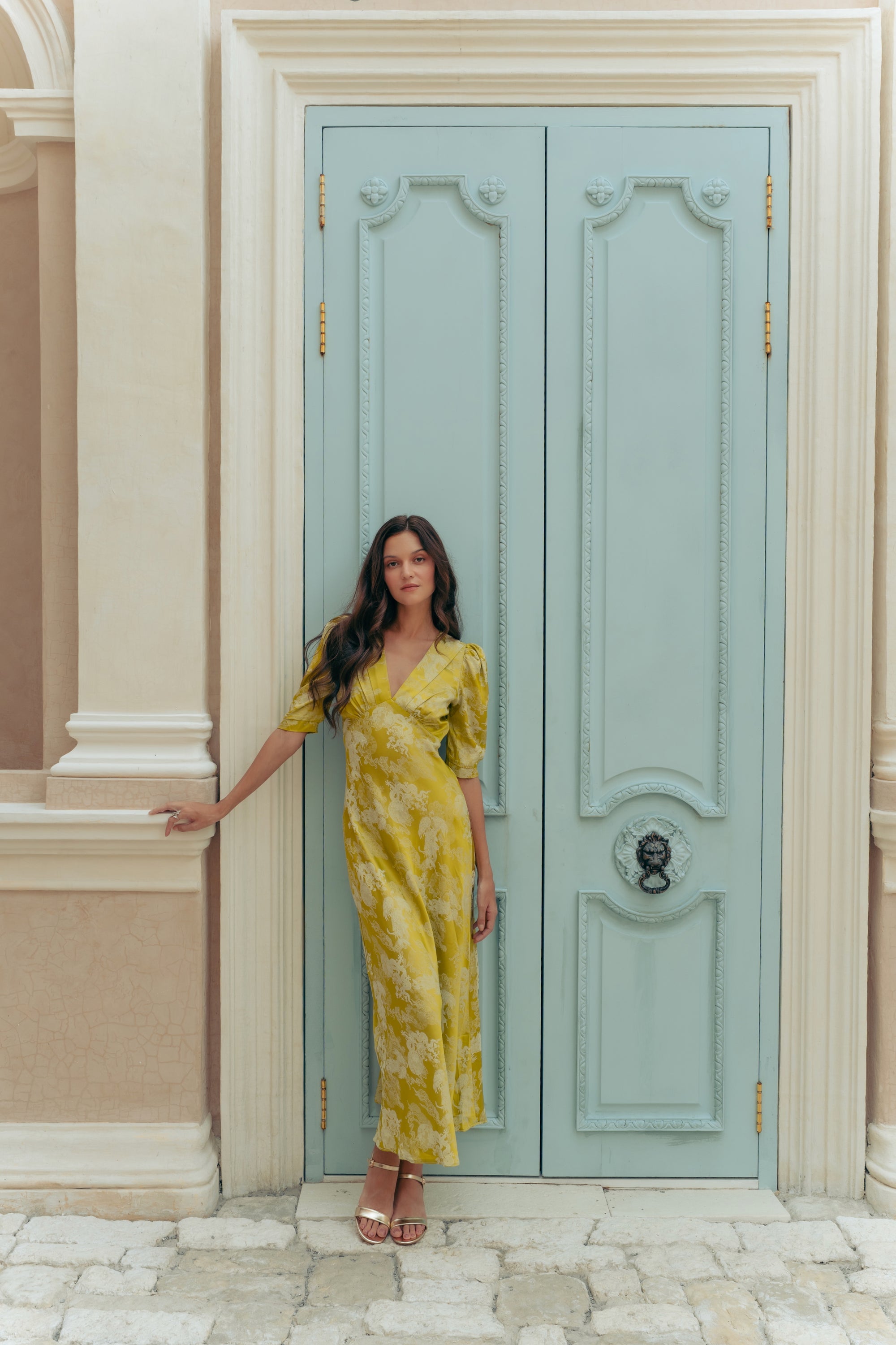 Cherise Maxi Dress - Chartreuse