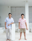 Lil' Man Kei Shirt - Crimson / Blue