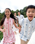Lil' Man Striped Bloom Shirt