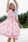 Lil' Striped Bloom Shirt Dress