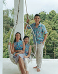 Lil' Tuileries Cheongsam - Navy Tulips / French Florals