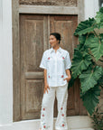 TMP x MarchMay Linen Pants - Cross Stitch Bloom
