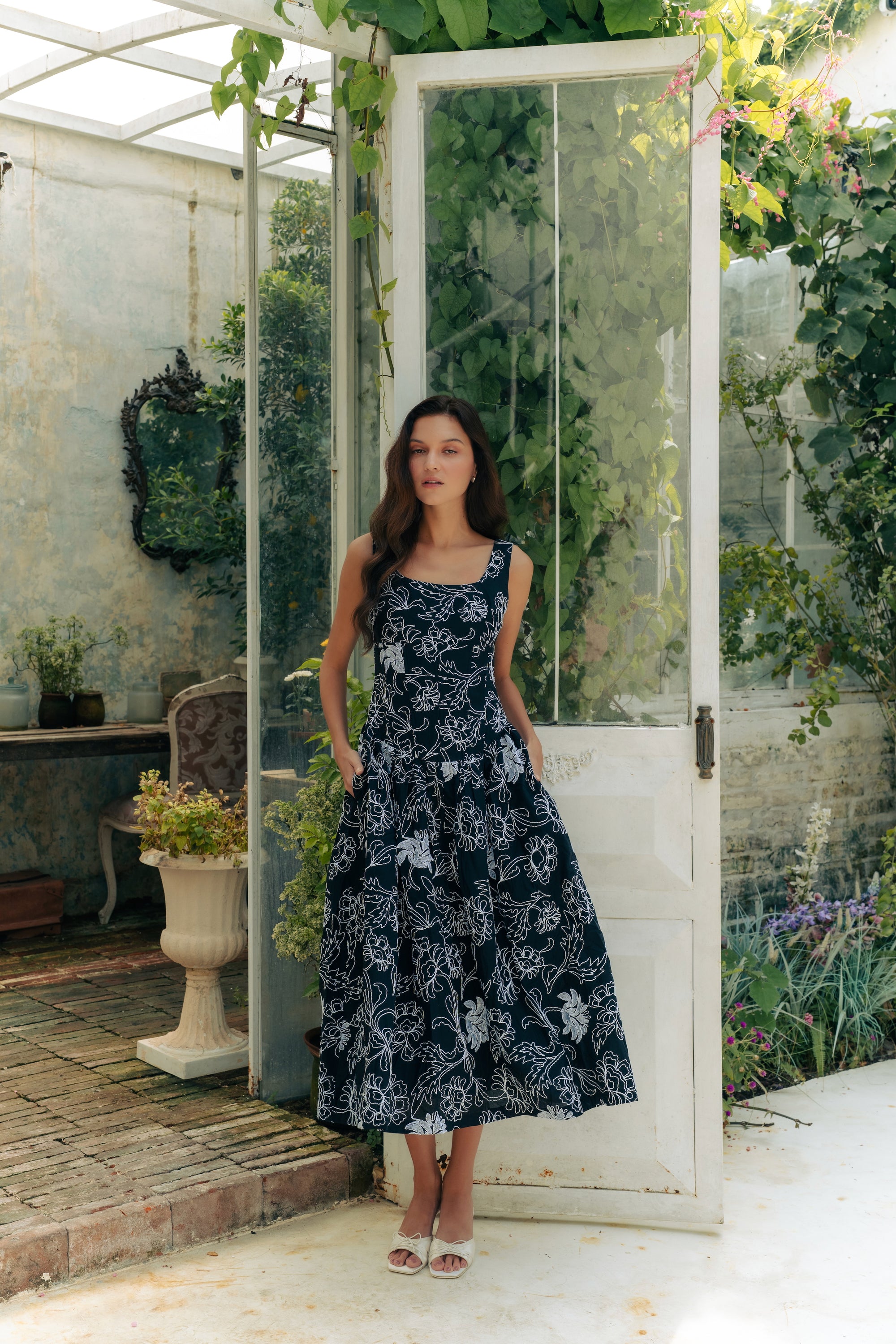 Astoria Drop Waisted Maxi Dress