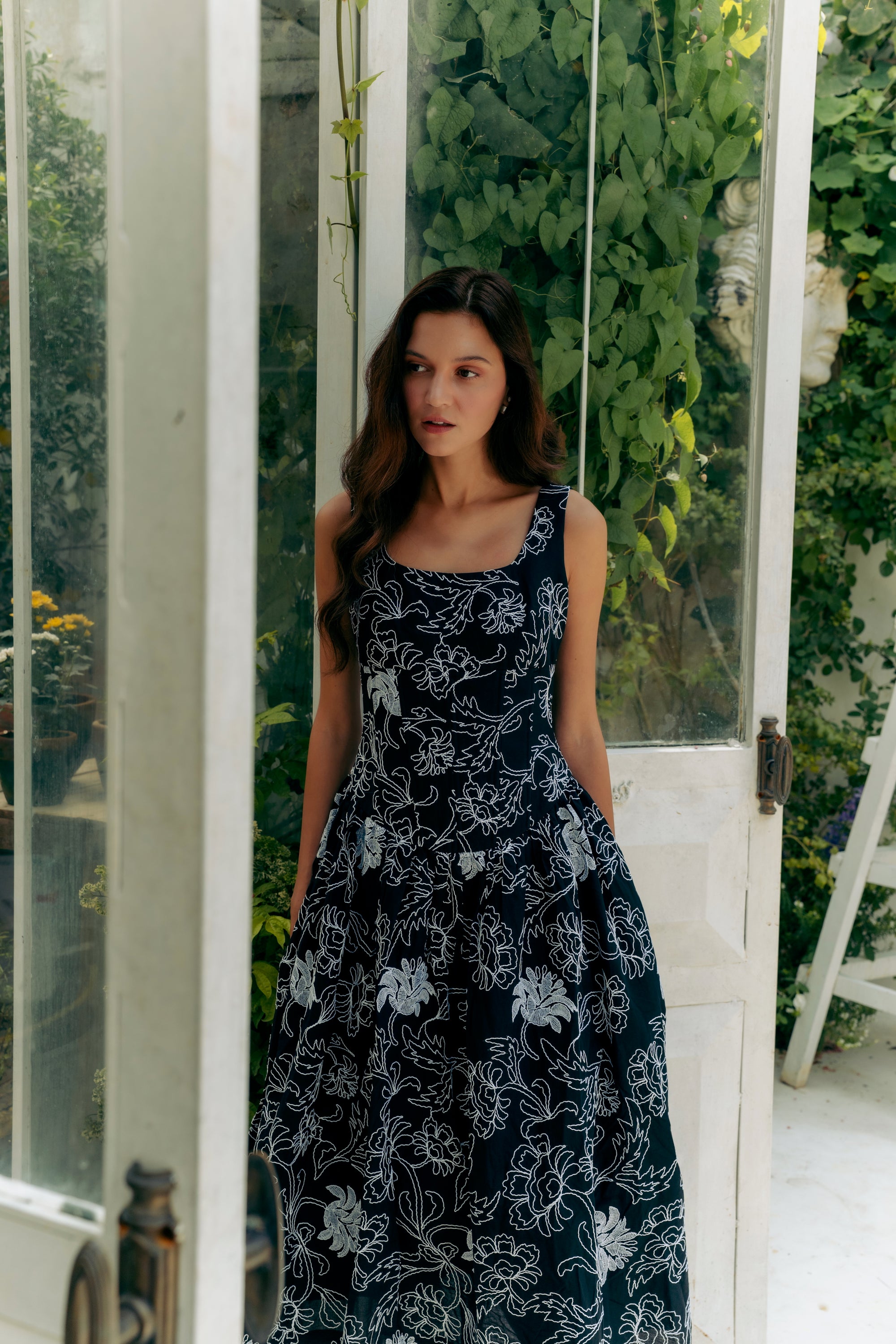 Astoria Drop Waisted Maxi Dress