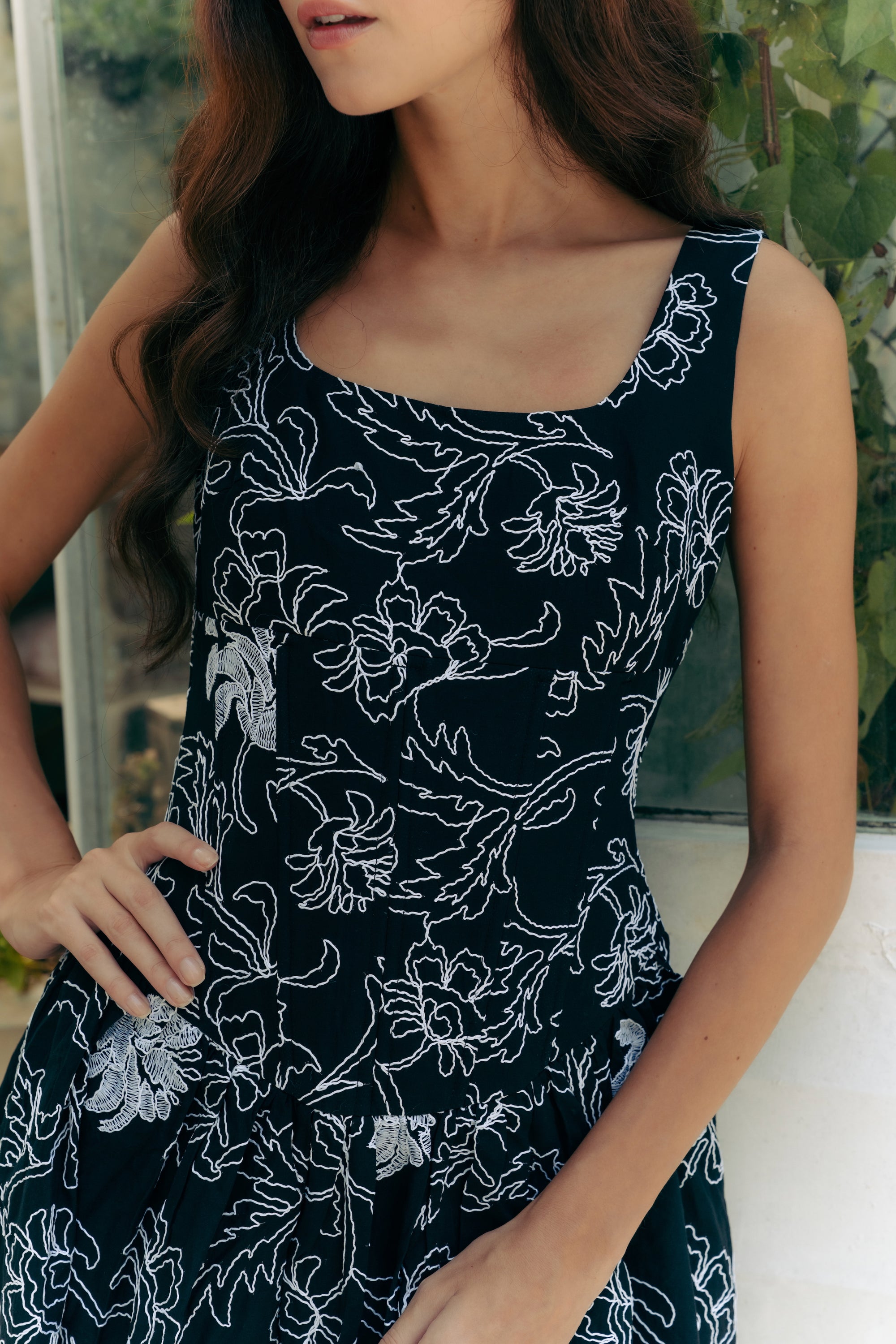 Astoria Drop Waisted Maxi Dress