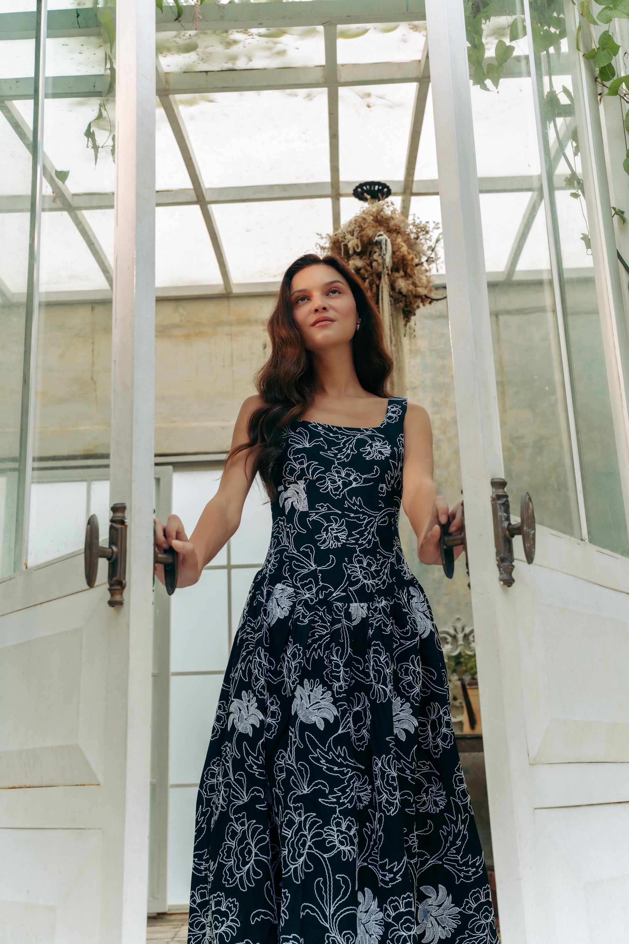 Astoria Drop Waisted Maxi Dress