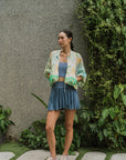 Game On Tulle Skort - Black / Dusty Blue