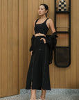 Switch Up Convertible Skirt - Black / Beige