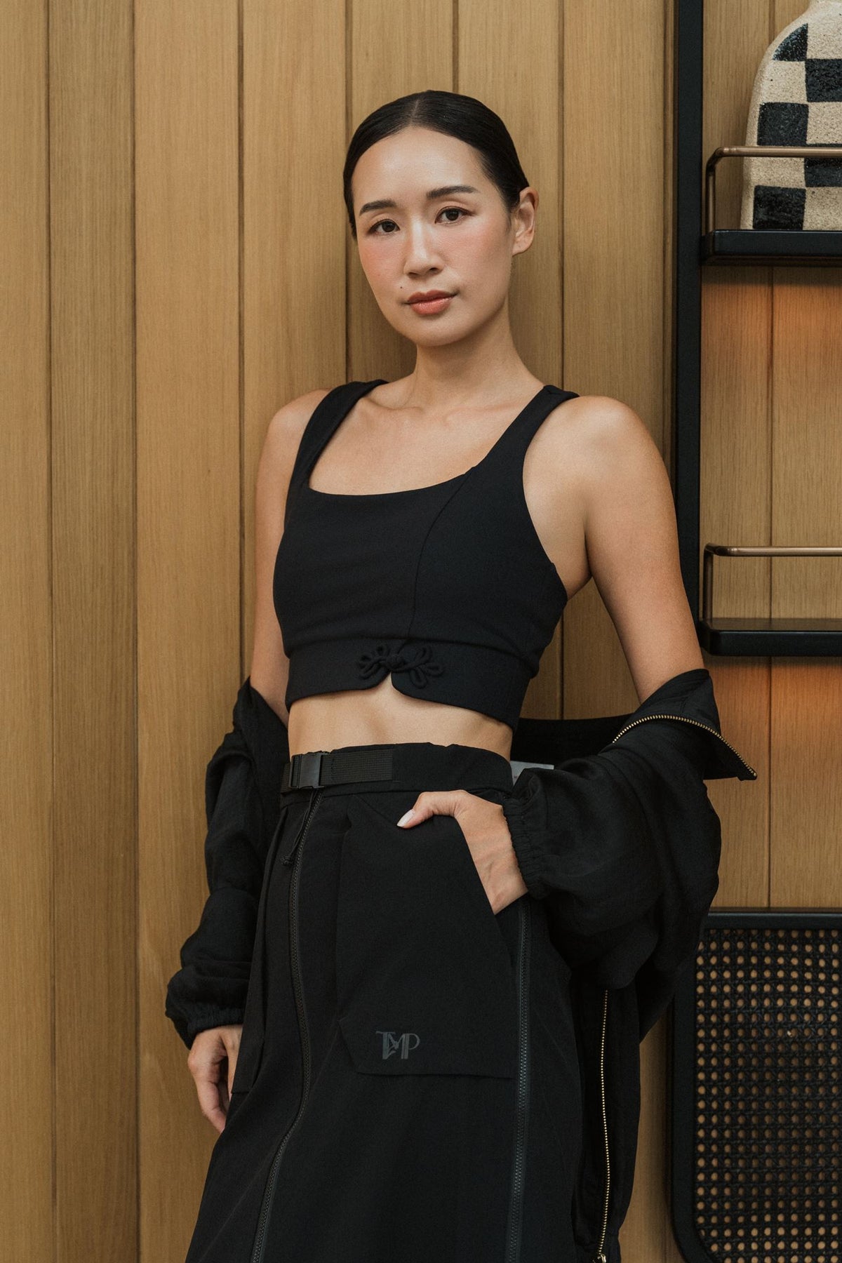 Switch Up Convertible Skirt - Black / Beige