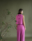 Jess Jumpsuit - Pink Lilac  / Cream & Black / Cobalt