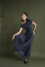 Ori Modal Maxi Dress - Charcoal Grey / Black