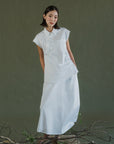 Mei Samfu Shirt - Stripes / White