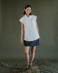 Mei Samfu Shirt - Stripes / White