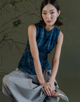 Gara Asymetrical Top - Gingham / Stripes