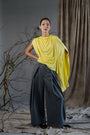 Kendo Wide-Legged Pants- Black / Charcoal BACKORDER