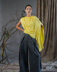 Kendo Wide-Legged Pants- Black / Charcoal BACKORDER