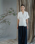 Sana Beaded Cinchable Shirt