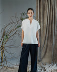 Sana Beaded Cinchable Shirt